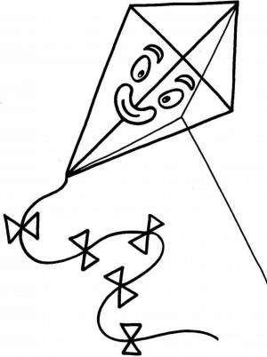 Раскраски Воздушный змей для детей