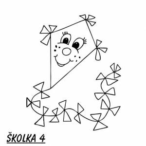 Раскраски Воздушный змей для детей