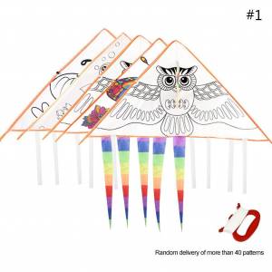 Воздушные змеи для самостоятельной раскраски