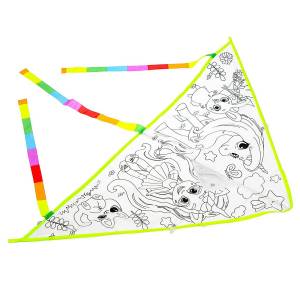 Воздушный змей-раскраска, 80 см Funny toys 01389053