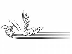 Раскраска Радуга Дэш