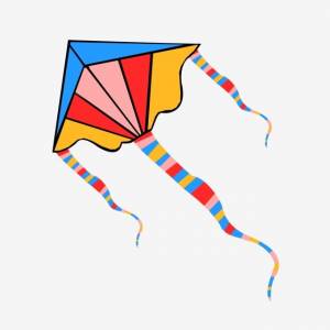 Мультфильм кайт Милый воздушный змей Красочная иллюстрация воздушного змея Детский день PNG , запустить змея, небо, воздушный змей в небе PNG картинки и пнг PSD рисунок для й загрузки