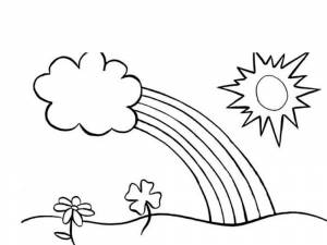 Раскраска Радуга