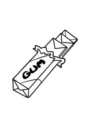 Раскраска Жвачка