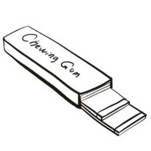 Раскраска жвачка