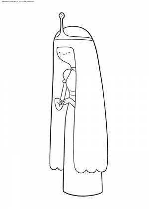 Раскраска Принцесса Бубльгум