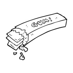 Раскраска Жвачка