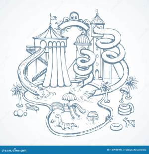 Aquapark r иллюстрация вектора