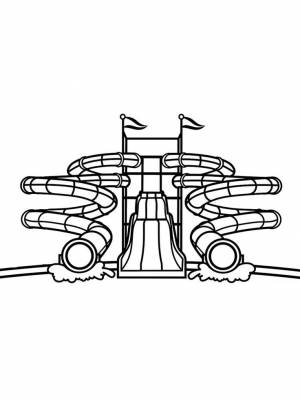 Раскраски Аквапарк