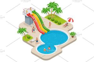 Рисунок аквапарка для детей