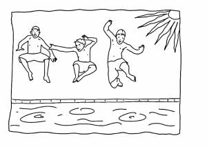 Раскраска Бассейн