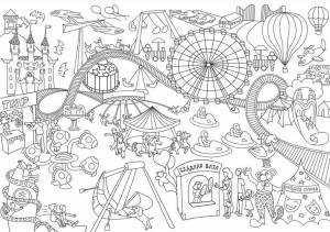 Мега раскраска Парк отдыха