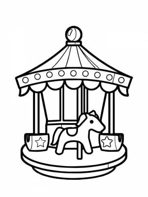 Картинка Аттракционы раскраска в формате  для мальчиков