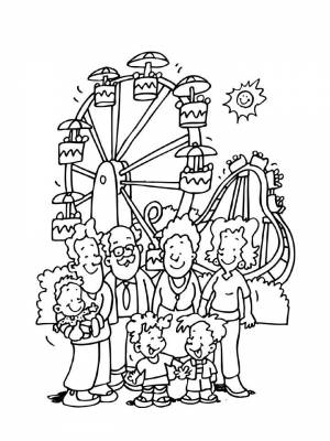 Раскраски Аттракционы   в формате