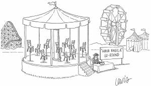 Парк аттракционов рисунок