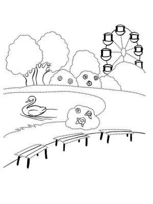 Раскраски Парк