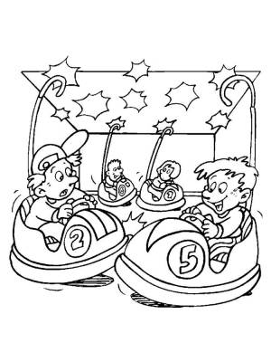 Раскраска Парк аттракционов