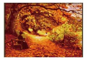 раскраска по номерам Белоснежка Осенний парк, цены на Мегамаркет