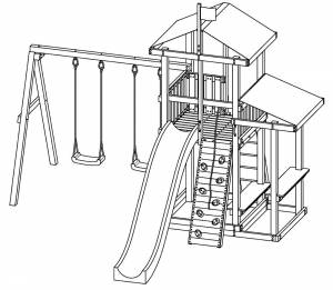 Раскраска Детская Площадка