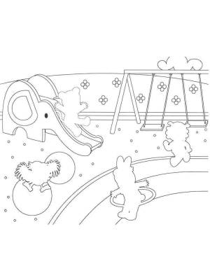 Раскраски Детская площадка