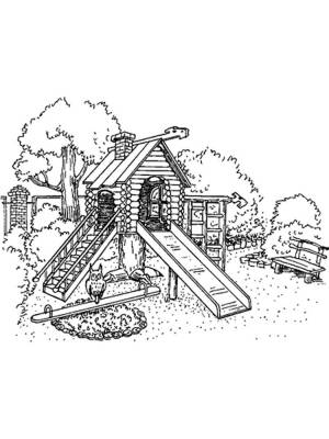Раскраски Детская площадка