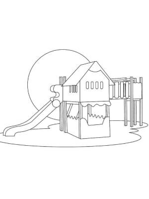 Раскраски Детская площадка