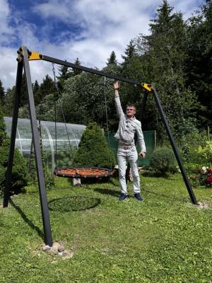 Качели для улицы Рекорд W-2, перекладина 3 м