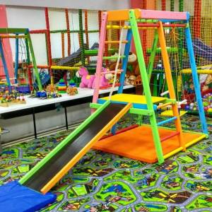 Детский спортивный комплекс Паутинка Акварель игровая площадка горка домашние качели гимнастические кольца шведская стенка сет