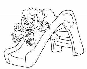 Горка раскраска