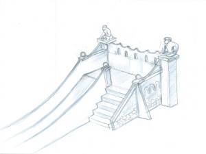 Горка рисунок карандашом