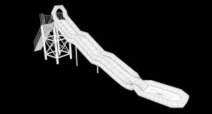 водная горка 3D Модель $29