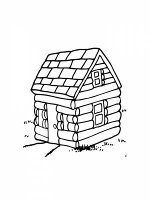 Раскраска Изба