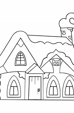 Раскраска Изба для малышей ♥ Онлайн и !