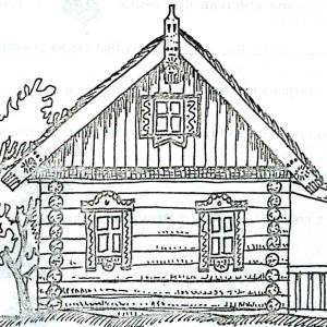 Рисунок избы