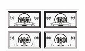 Раскраска деньги русские