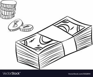 Раскраски на тему деньги для детей