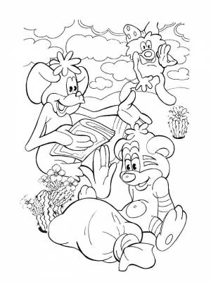 Раскраска Дюдюка  картинку для мальчиков