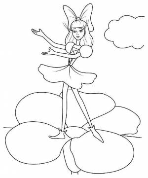 раскраска Гелий Дюймовочка 10231, цены на Мегамаркет