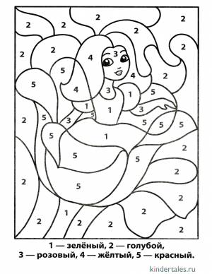 Дюймовочка» раскраска для детей