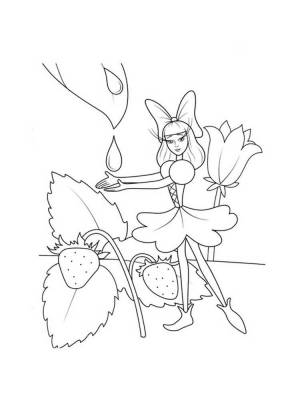 Раскраска Дюймовочка на цветке, 41% OFF