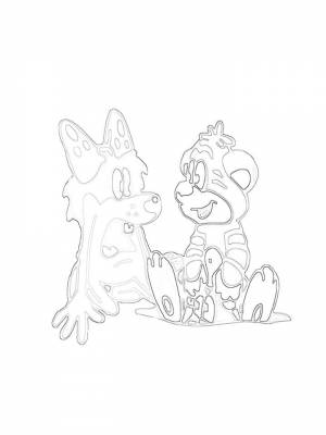 Раскраски Дюдюка   в формате