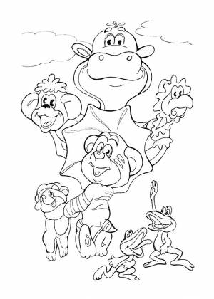 Раскраска По Дороге С Облаками