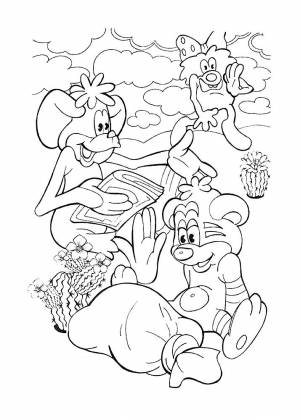 Раскраски По дороге с облаками  и  онлайн