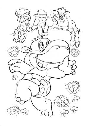 Раскраски По Дороге С Облаками