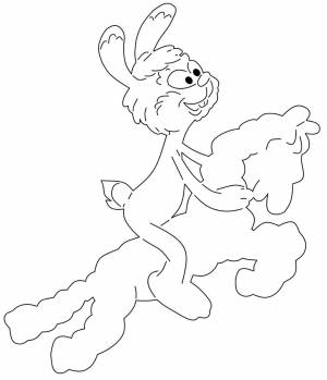 Раскраска по дороге с облаками