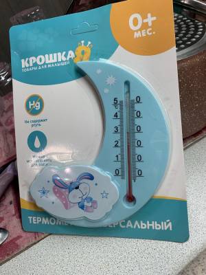 Термометр универсальный детский, цвет голубой, рисунок МИКС