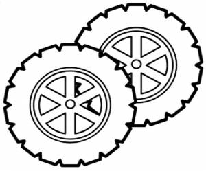 Раскраска колесо  и