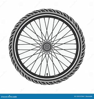 Колесо велосипеда вектора иллюстрация вектора