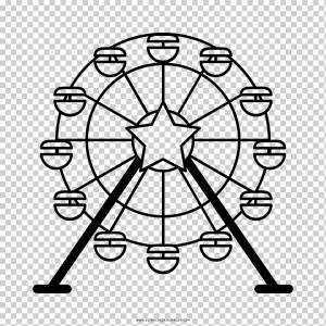 Колесо обозрения Рисование London Eye, обозрение, угол, белый, карандаш png