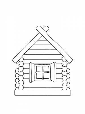 Раскраски Изба   в формате